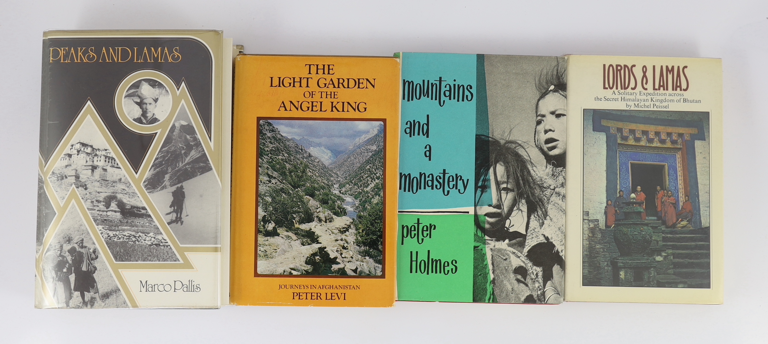 Vitali, Roberto - Early Temples of Central Tibet. coloured plates and other illus.; publisher's cloth and d/wrapper, 4to. 1990; Pallis, Marco - Peaks and Lamas. 3rd revised and enlarged edition. photo. plates and other i